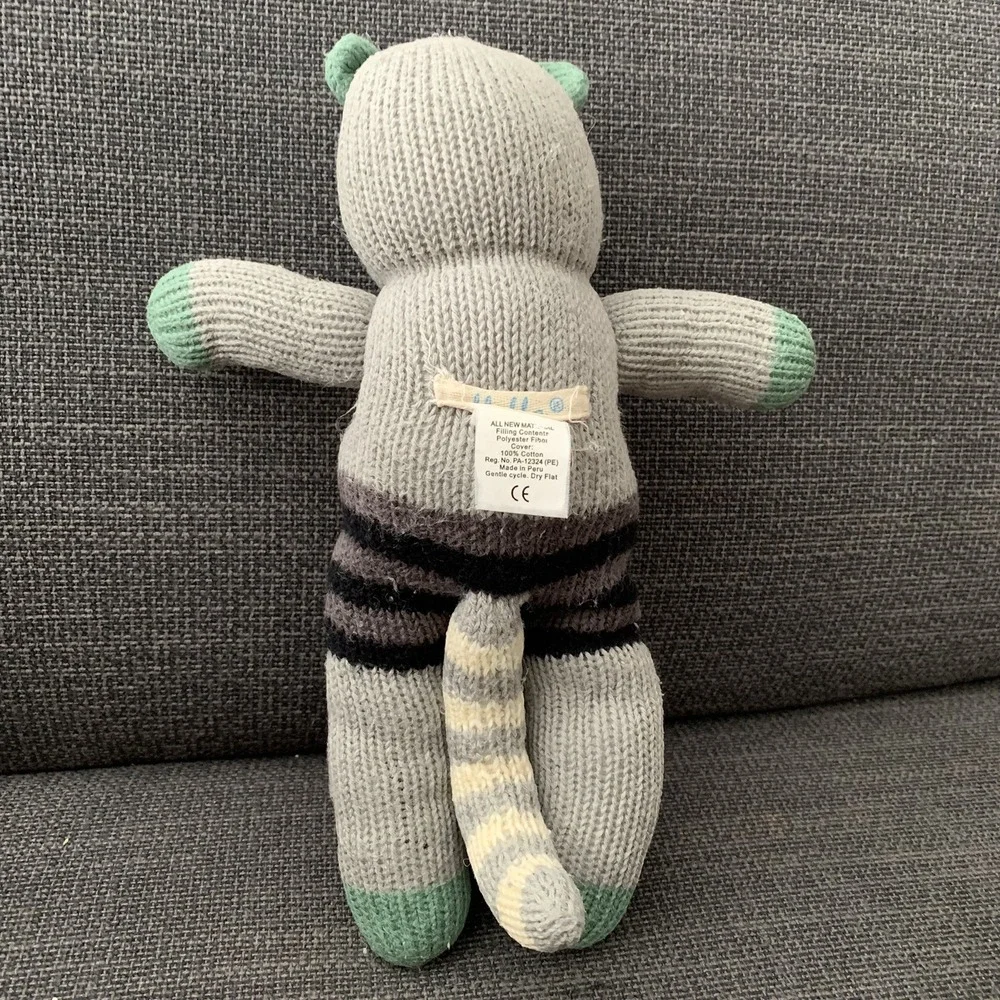 BlaBla‎ Bandit The Raccoon Knit Doll Plush
